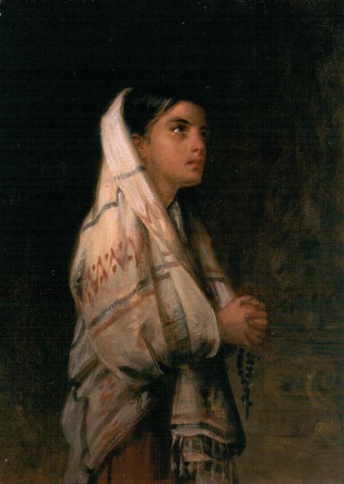 A Spanish Girl Praying, 1880, Edwin Long