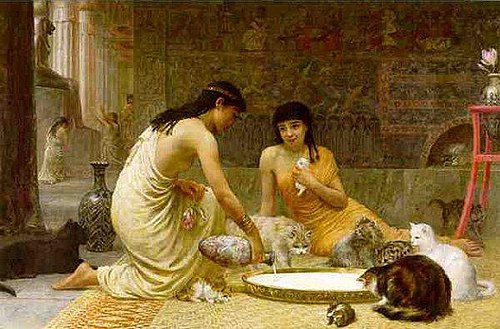 Sacred to Pasht., 1888, Edwin Long