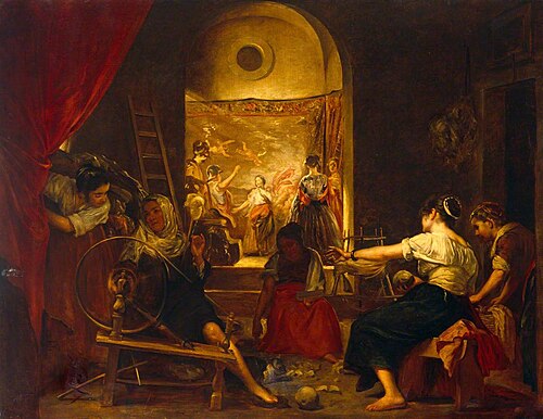 Las Hilanderas (copy after Diego Velázquez), 1857, Edwin Long