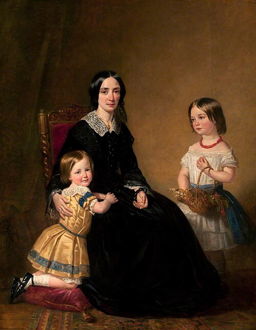 Mrs Kennedy and Her Children, 1860, Edwin Long