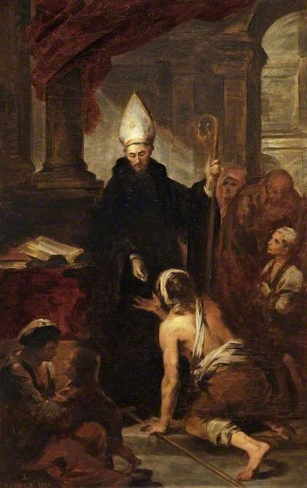 Saint Thomas of Villanueva, 1857, Edwin Long