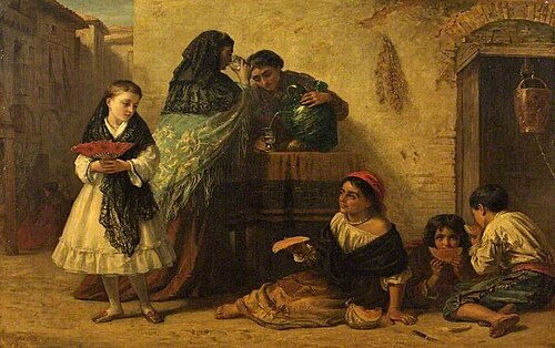 A Street Scene in Spain, 1871, Edwin Long
