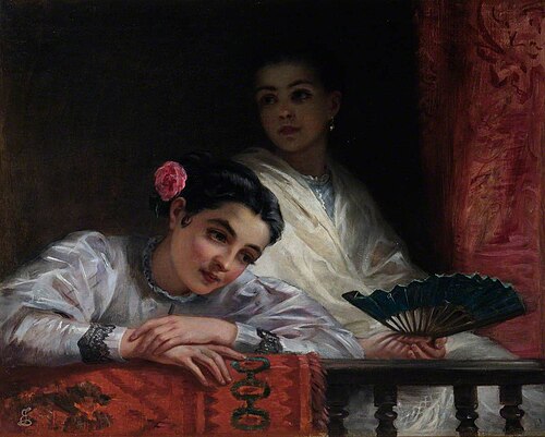 The Balcony, 1875, Edwin Long