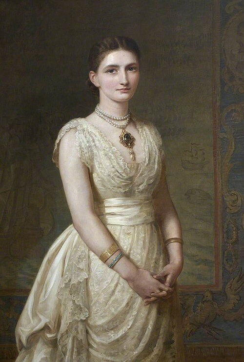 Elizabeth Beatrice Drake, Lady Seaton, 1884, Edwin Long