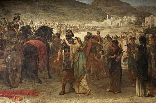Jephthah's Vow: The Return, 1885, Edwin Long