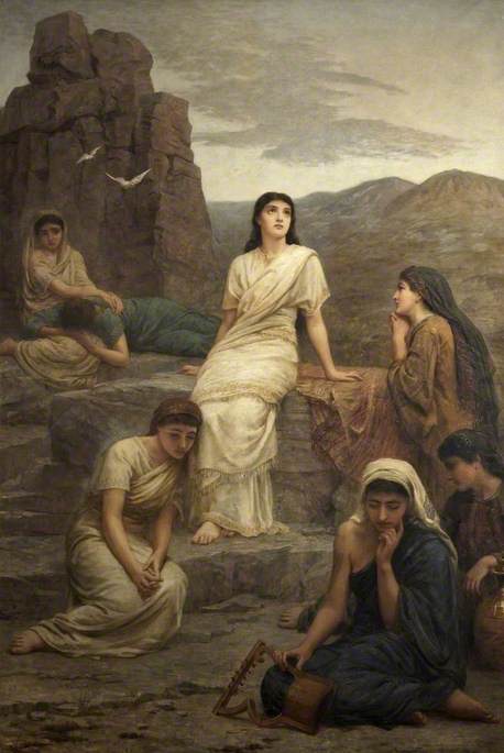 Jephthah's Vow: In the Wilderness, 1885, Edwin Long