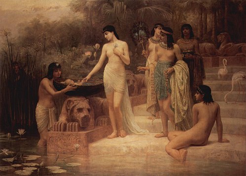 La Fille de Pharaon - La découverte de Moïse, 1886, Edwin Long