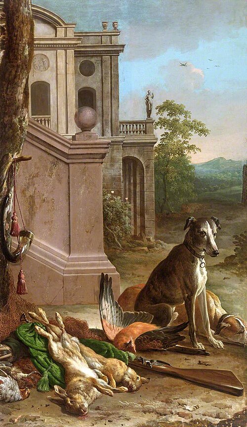 Dead Game in a Landscape, 1674, Melchior de Hondecoeter