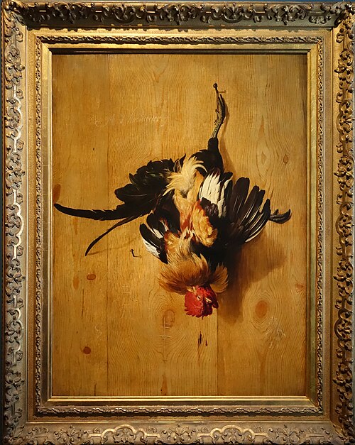 Coq mort, 1700, Melchior de Hondecoeter