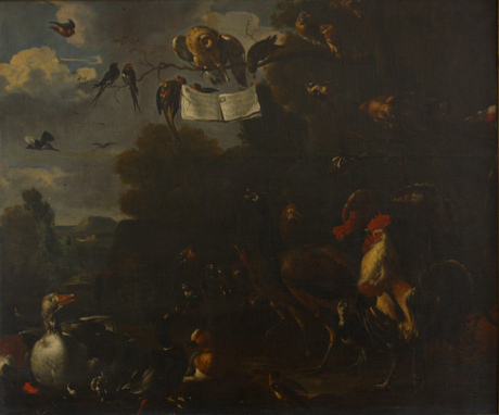 Concert of birds, 1650, Melchior de Hondecoeter