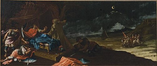 Aparición de San Bruno al conde Rogerio, 1779, Manuel Bayeu