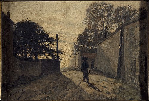 La Rue Saint-Vincent à Montmartre, 1865, Edmond Yon