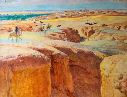 Caravane à El Grara, près de Gardaïa, 1900, Étienne Dinet