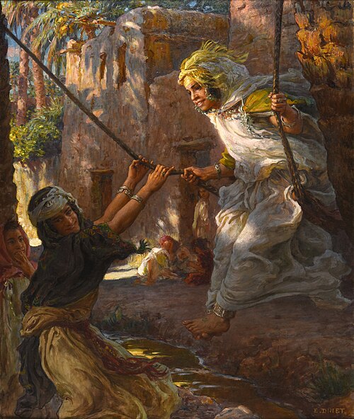 La Balançoire, 1850, Étienne Dinet