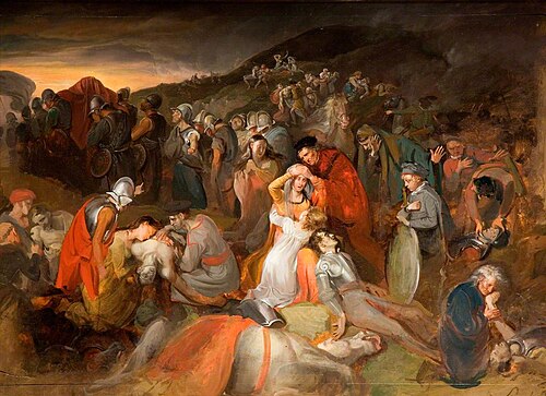 Study for 'The Day after the Battle of Chevy Chase', 1810, Edward Bird