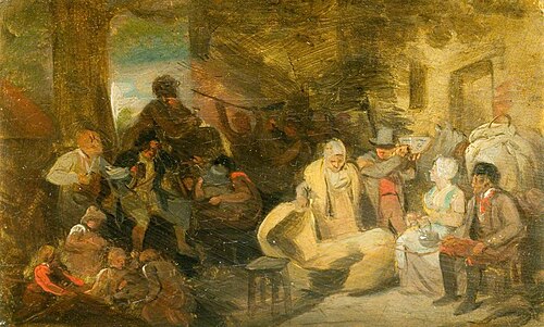 Study for 'The Country Auction', , Edward Bird