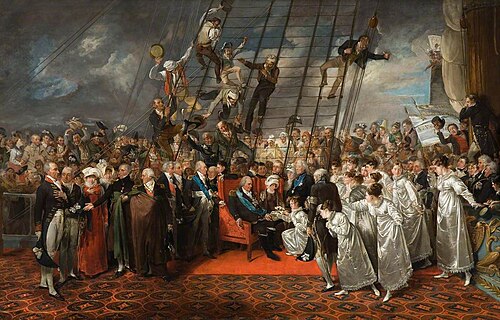 The Arrival of King Louis XVIII of France at Calais, , Edward Bird