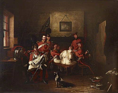 The Life Guards in a Guardroom, 1805, Edward Bird