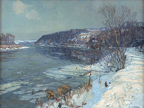 The Upper Delaware, 1918, Edward Redfield