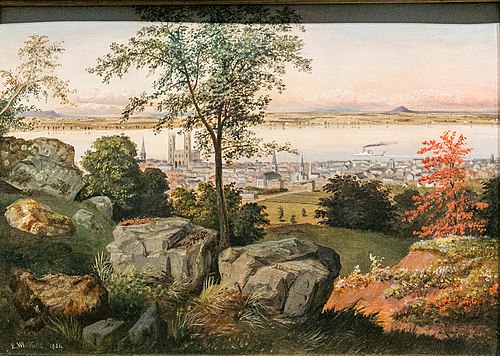 Montréal depuis le mont Royal, 1854, Edwin Whitefield