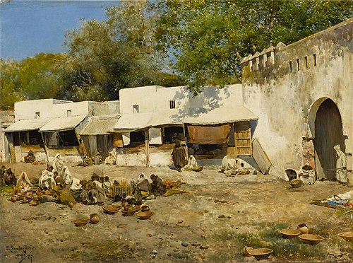 Marketplace In Tangiers, , Emilio Sánchez Perrier