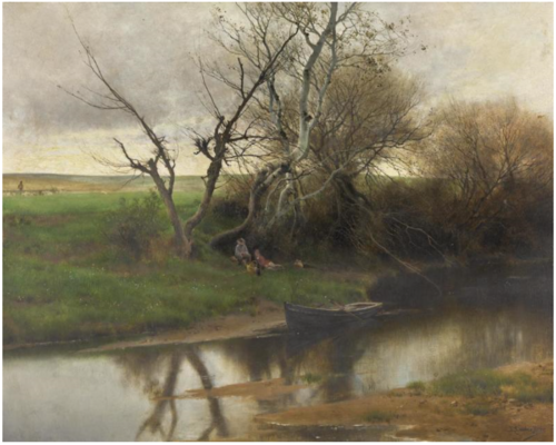 A Quiet River, 1895, Emilio Sánchez Perrier