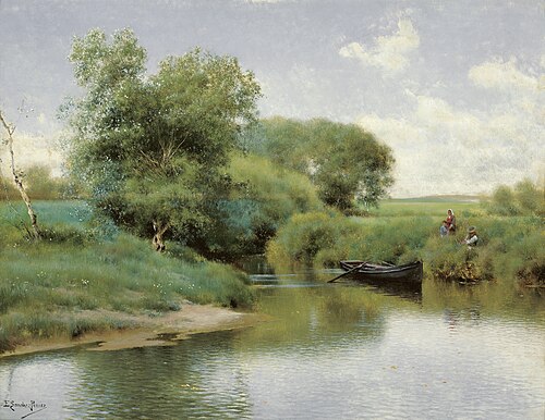 Boating on the River, 1890, Emilio Sánchez Perrier