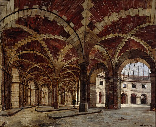 Vue intérieure de l'ancienne Halle au blé, en 1886, 1886, Emmanuel Lansyer