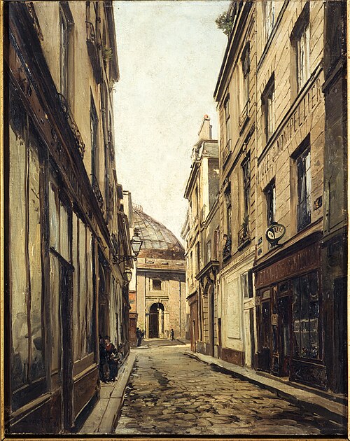 La Rue Sauval, 1886, Emmanuel Lansyer