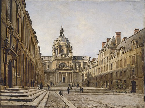 La Cour de l'ancienne Sorbonne, 1886, Emmanuel Lansyer