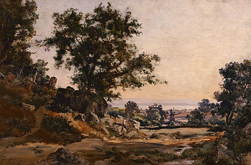 Vue prise à Pénalé près de Tréboul, 1886, Emmanuel Lansyer