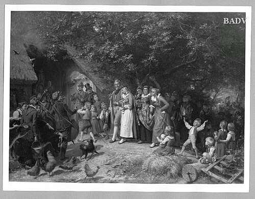 Westfälische Bauernhochzeit, 1856, Franz Kels