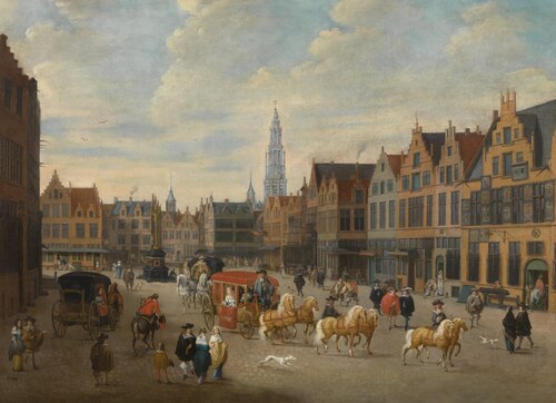Meirplaats in Antwerp, , Erasmus de Bie