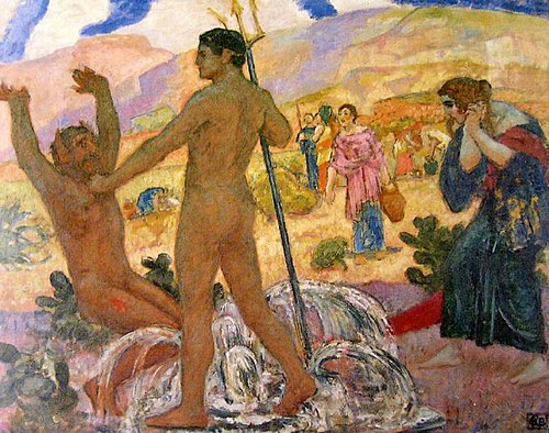 Amymone Rescued by Poseidon, 1920, Rupert Bunny
