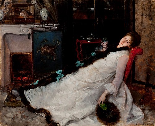 En Repos, 1891, Ernest Ange Duez