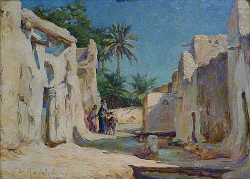 Vue de Biskra, 1907, Ernest Marché