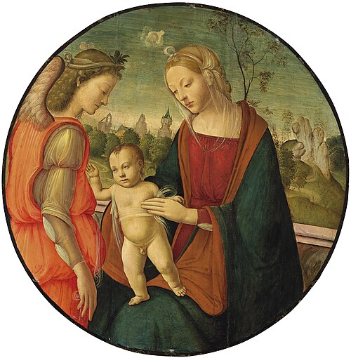 The Madonna and Child with an angel, , Pseudo Granacci