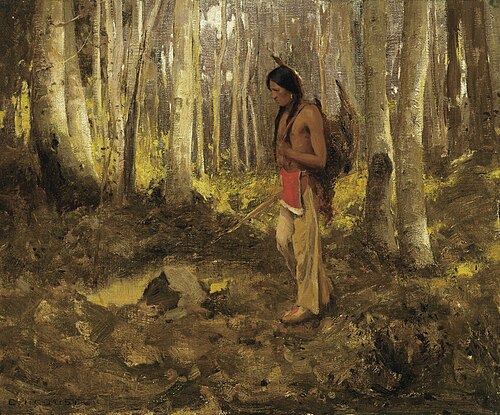 The Turkey Hunter, 1906, Eanger Irving Couse