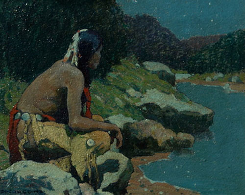 Moonlight on the Hondo, , Eanger Irving Couse