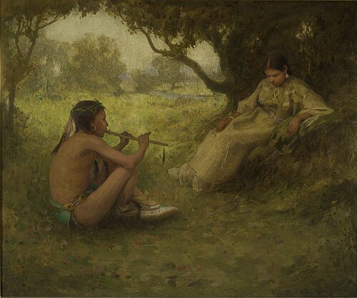 Lovers (Indian Love Song), 1905, Eanger Irving Couse
