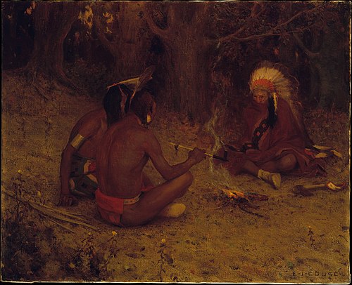 The Peace Pipe, 1901, Eanger Irving Couse