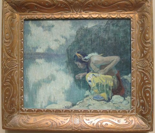 Indien buvant d'un lac, 1920, Eanger Irving Couse