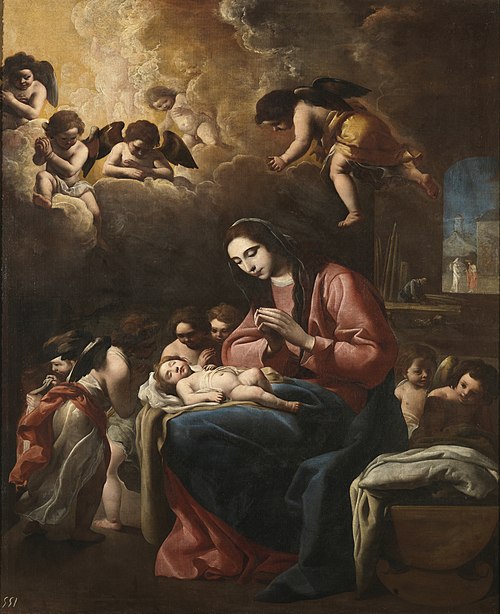 Vierge à l'Enfant avec des Anges, 1618, Eugenio Cajés