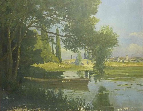 Paysage fluvial, 2000, Eugène Dauphin