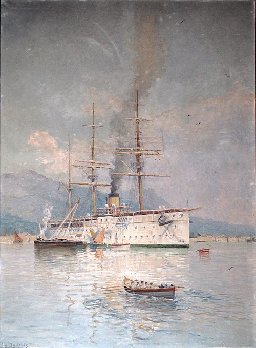 Le Mytho, transport-hôpital, 1885, Eugène Dauphin