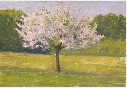 An Apple Tree in Blossom, 1909, Eugène-Emmanuel Lemercier