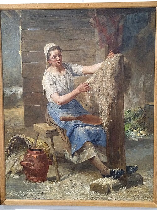 La teilleuse de chanvre, , Eugène Damas