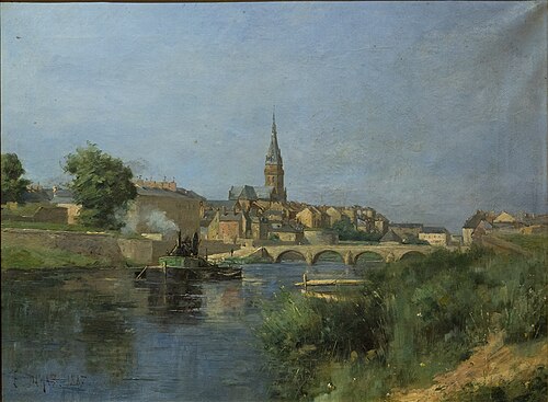 Vue de Mézières, 1887, Eugène Damas