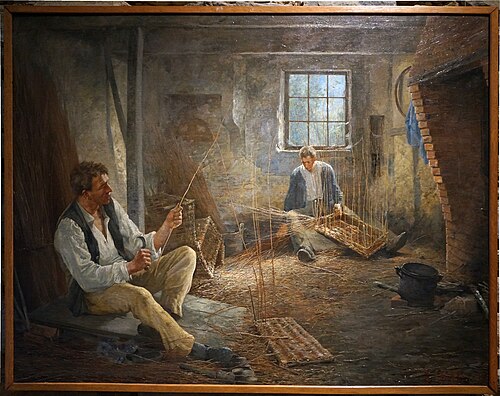 Atelier de vanniers, 1888, Eugène Damas
