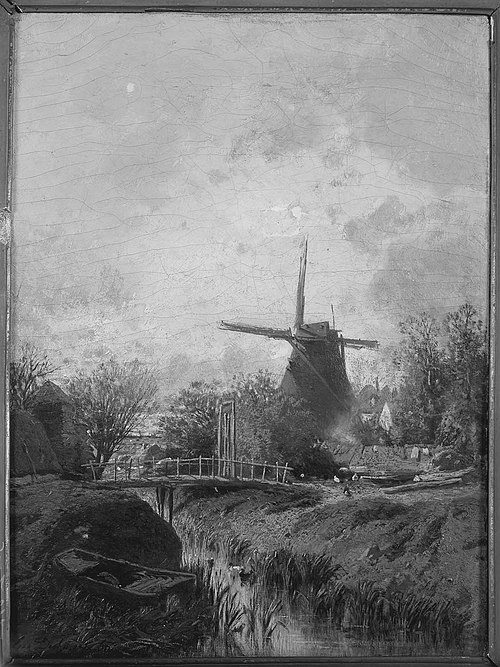 Landscape with a Mill, 1860, Eugène Deshayes